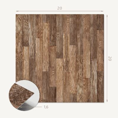 Self adhesive vinyl floor tiles Wooden floor motif