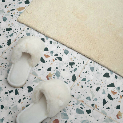 Vinyl tiles A speckled stone pattern in an elegant style
