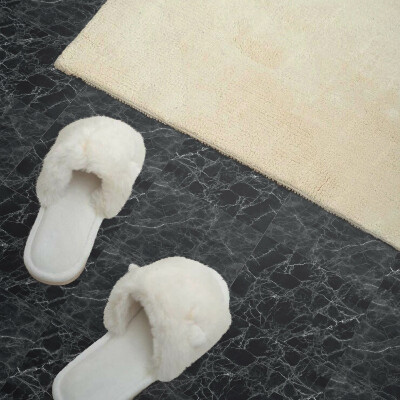 Self adhesive vinyl floor tiles Marble motif with subtle veins