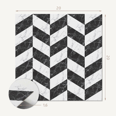 Pvc wall panels Stylish herringbone pattern
