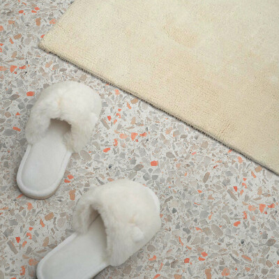 Self adhesive vinyl floor tiles Motif with stone details