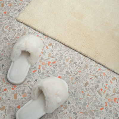 Self adhesive vinyl floor tiles Motif with stone details