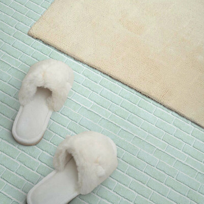 Self adhesive vinyl floor tiles Brick wall motif