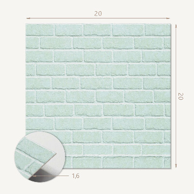 Self adhesive vinyl floor tiles Brick wall motif