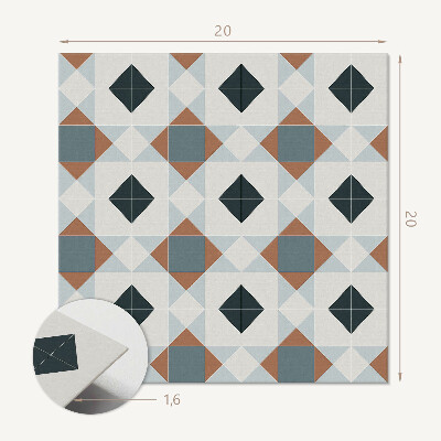 Pvc wall panels Geometric tile pattern