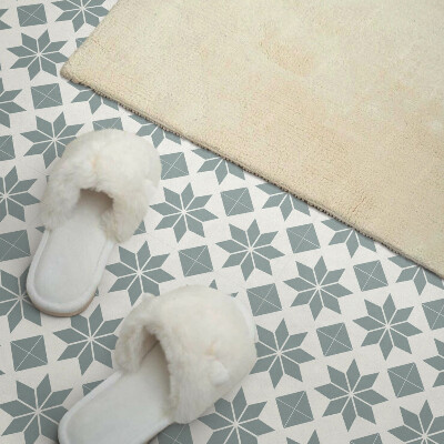Vinyl tiles Geometric floral patterns