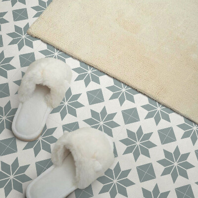 Vinyl tiles Geometric floral patterns