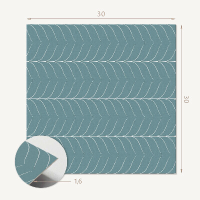 Pvc wall panels Rows of green leaves