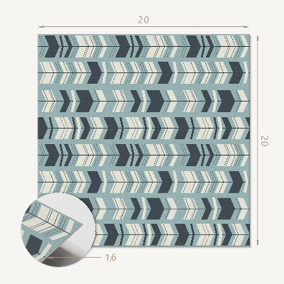 Vinyl tiles Dynamic arrow patterns in geometry