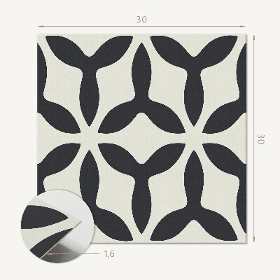 Vinyl tiles Modern design with fins