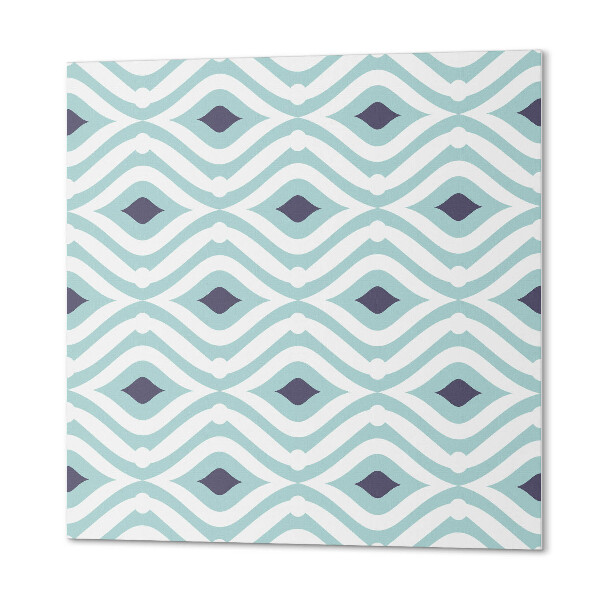 Self adhesive vinyl floor tiles Wave and rhombus pattern