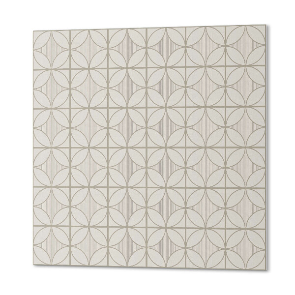 Vinyl tiles Geometry with circles in a modern version