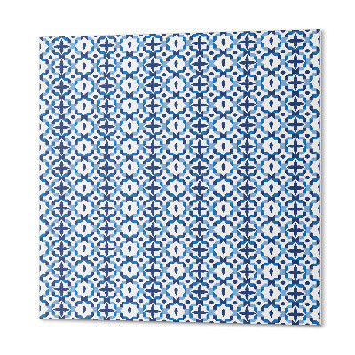 Self adhesive vinyl floor tiles Geometry in floral shapes