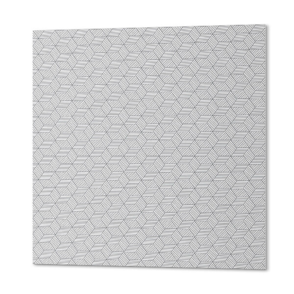 Pvc wall panels Leaf motif in a hexagonal arrangement