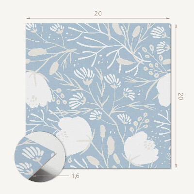Vinyl tiles Flower pattern