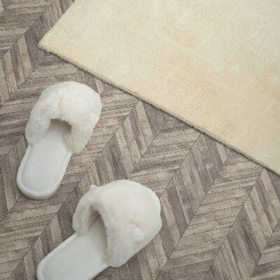 Self adhesive vinyl floor tiles Herringbone board motif