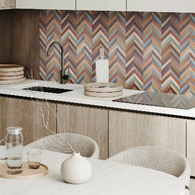 Pvc wall panels Wooden herringbone in an elegant version