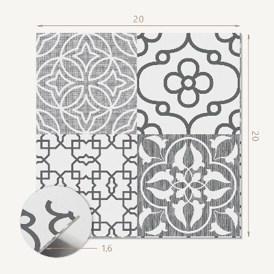 Pvc wall panels Geometric motif in combination