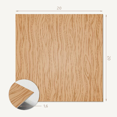Vinyl tiles Wood-inspired motif