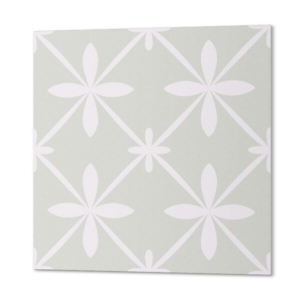Vinyl tiles Floral mesh with flowers