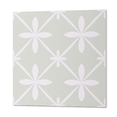 Vinyl tiles Floral mesh with flowers