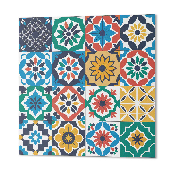 Self adhesive vinyl floor tiles The geometry of mosaics in a harmonized composition