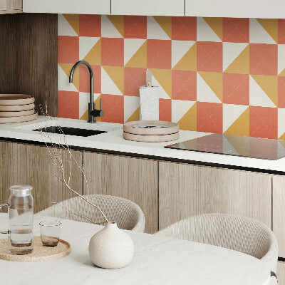 Vinyl tiles Geometry in warm shades