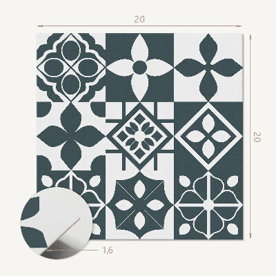 Self adhesive vinyl floor tiles Tiles with geometric patterns
