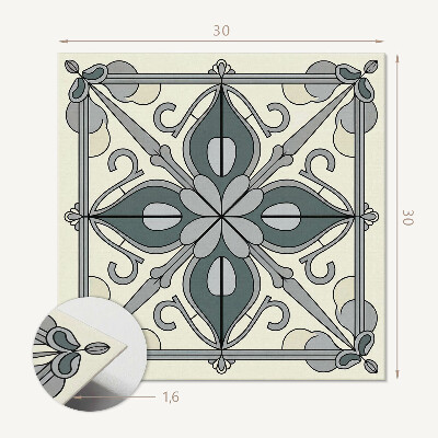 Pvc wall panels Ornamental flower pattern