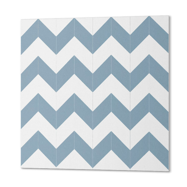 Self adhesive vinyl floor tiles Pattern with wavy zigzags
