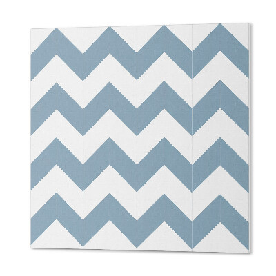 Self adhesive vinyl floor tiles Pattern with wavy zigzags