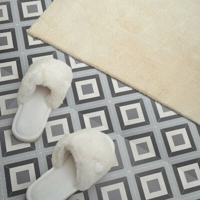 Self adhesive vinyl floor tiles Geometric style rhombus pattern