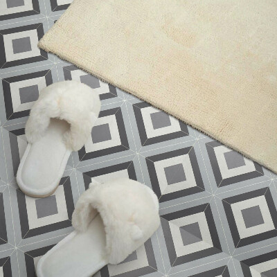 Self adhesive vinyl floor tiles Geometric style rhombus pattern