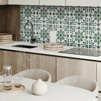Vinyl tiles Ornaments with a plant motif