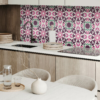 Vinyl tiles A plant pattern in harmonious symmetry