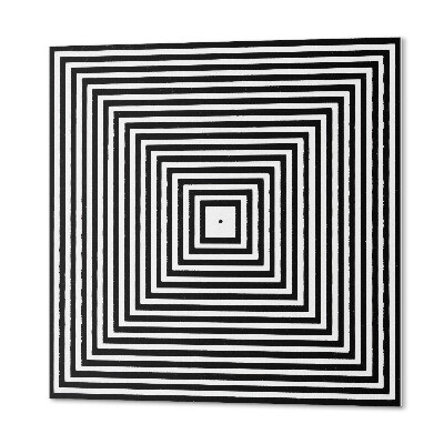 Vinyl tiles Square concentric lines motif