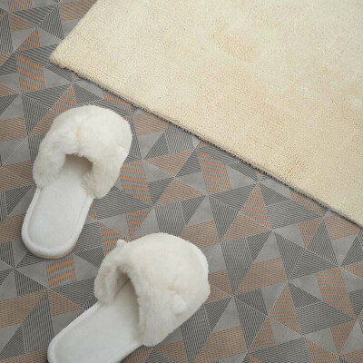 Self adhesive vinyl floor tiles Triangular Shapes Pattern