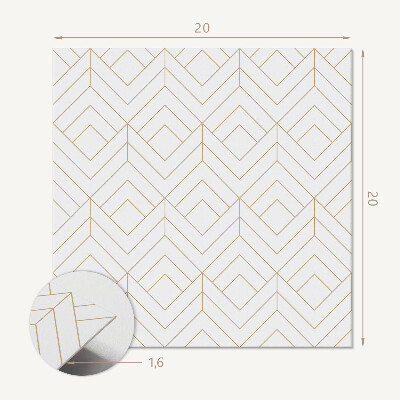 Pvc wall panels Rhombuses in a modern geometric approach
