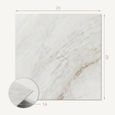 Self adhesive vinyl floor tiles Luxurious marble motif