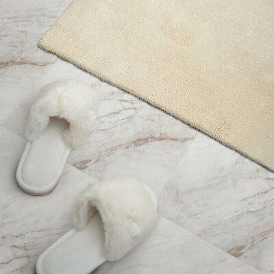 Self adhesive vinyl floor tiles Luxurious marble motif
