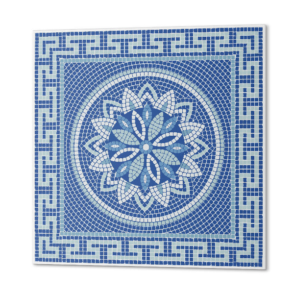 Pvc wall panels Mosaic pattern with a floral motif