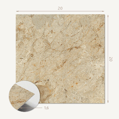 Self adhesive vinyl floor tiles Stone structure motif