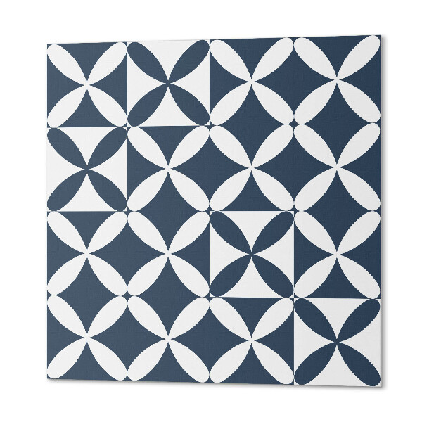 Self adhesive vinyl floor tiles Floral pattern in geometric forms