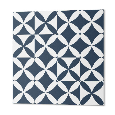 Self adhesive vinyl floor tiles Floral pattern in geometric forms