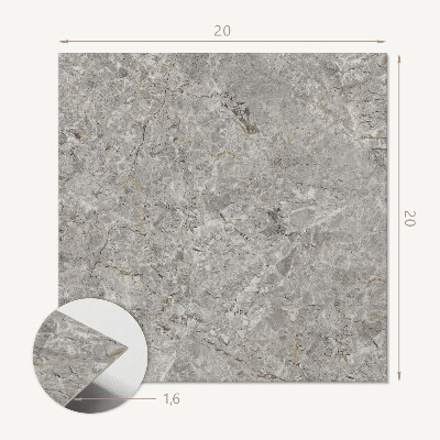 Self adhesive vinyl floor tiles Stone structure motif