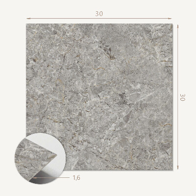 Self adhesive vinyl floor tiles Stone structure motif