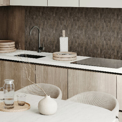 Pvc wall panels Rustic boards in the arrangement