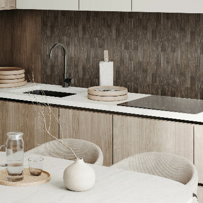 Pvc wall panels Rustic boards in the arrangement