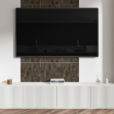 Pvc wall panels Rustic boards in the arrangement