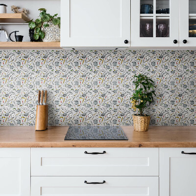 Vinyl wall tiles Kitchen utensils